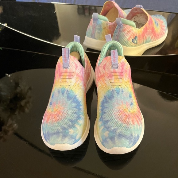 GIRLS SIZE 2 Sketchers Ultra Flex - Groovin Vibe Shoes - Picture 10 of 13